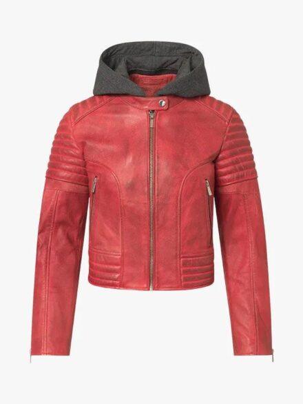 Inferno Whirl Men s Distressed Leather Jacket