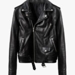 John Elliott Black Leather Moto Jacket