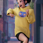KPop Demon Hunters Derpy Tiger Hoodie Yellow