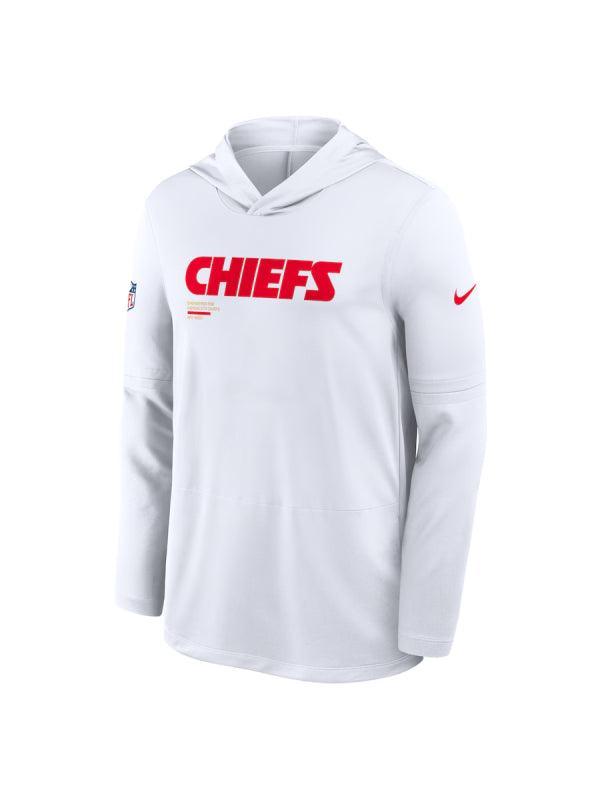 Kansas City Chiefs Nike Sideline Performance Long Sleeve Hoodie T Shirt Red