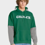 Kelly Green Philadelphia Eagles Helmet Retro Hoodie