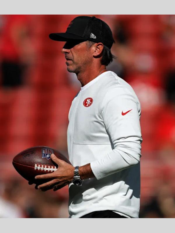 Kyle Shanahan Nike 49ers Sideline Coach Dri FIT Long Sleeve Shirt
