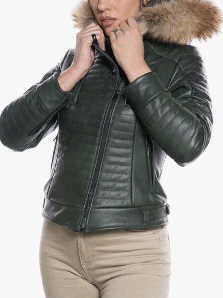 Lasmara Women s Green zipper Jacket