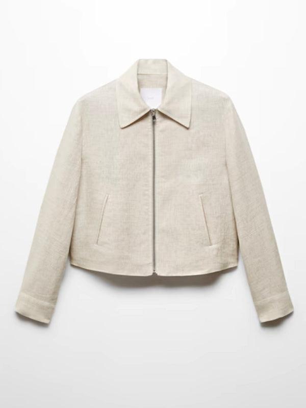 Linen Zip Jacket Women