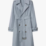 Long Silk Trench Coat