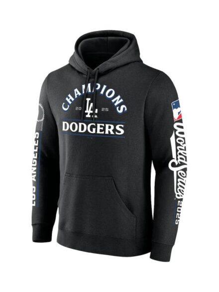 Los Angeles Dodgers Fanatics 2025 World Series Champions Hoodie Black