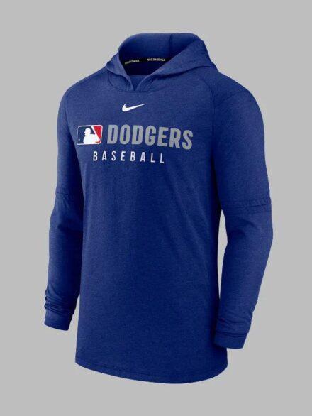 Los Angeles Dodgers Nike Dri FIT Hoodie Blue