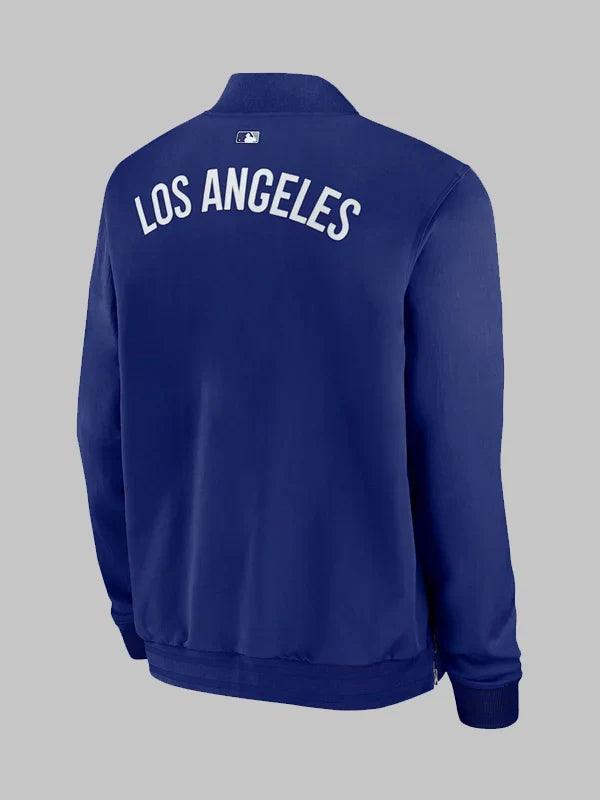 Los Angeles Dodgers Nike Dugout Bomber Jacket Blue