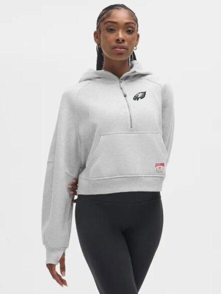 Lululemon Eagles Scuba Oversized Half Zip Hoodie Grey