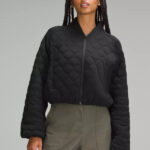 Lululemon Quilted Bomber Jacket Black