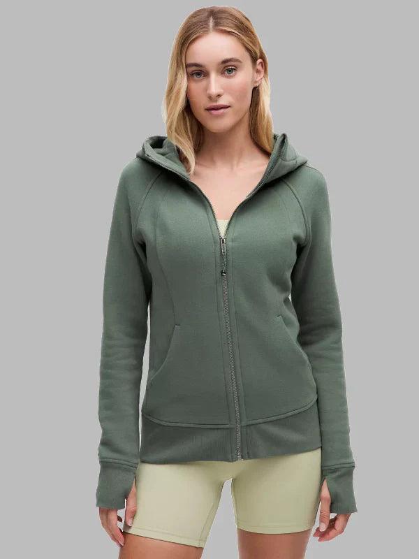 Lululemon Scuba Full Zip Green Hoodie