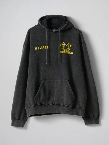 MAAP x Public Possession Slow Rider Hoodie Grey