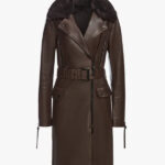 MIDWAY Women s Leather Trench Coat