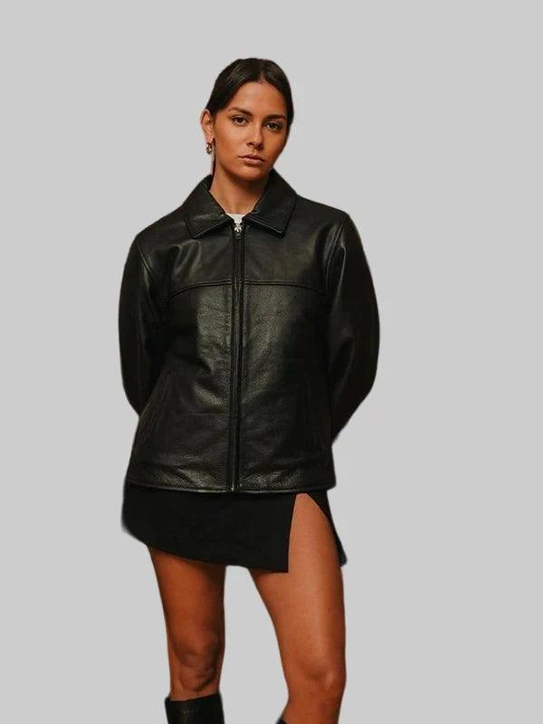 MUTIMER LEATHER JACKET WOMENS