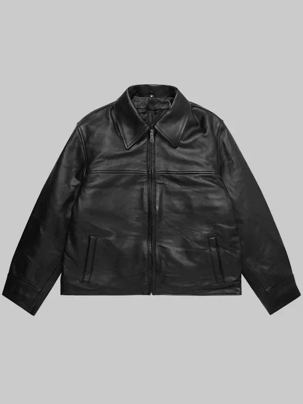 MUTIMER LEATHER JACKET BLACK