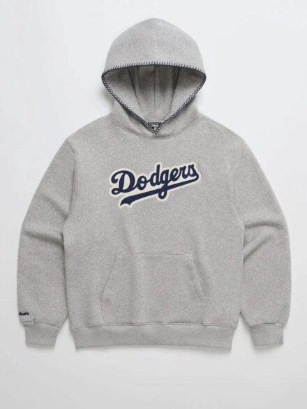 Madhappy Dodgers Applique Fleece Hoodie Grey