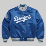 Madhappy Dodgers Satin Baseball Jacket Blue