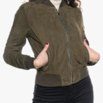 Malesia Women s Bomber Jacket in Green