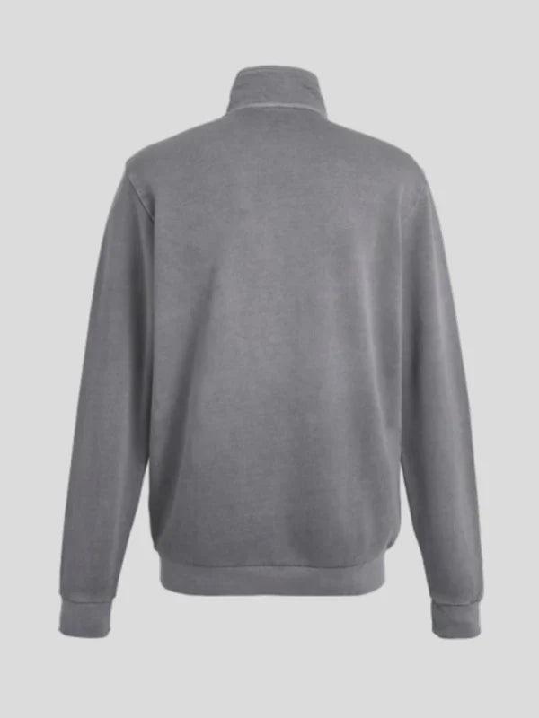 Manchester United x Adidas Terrace Icons Grey Quarter Zip Jacket Top