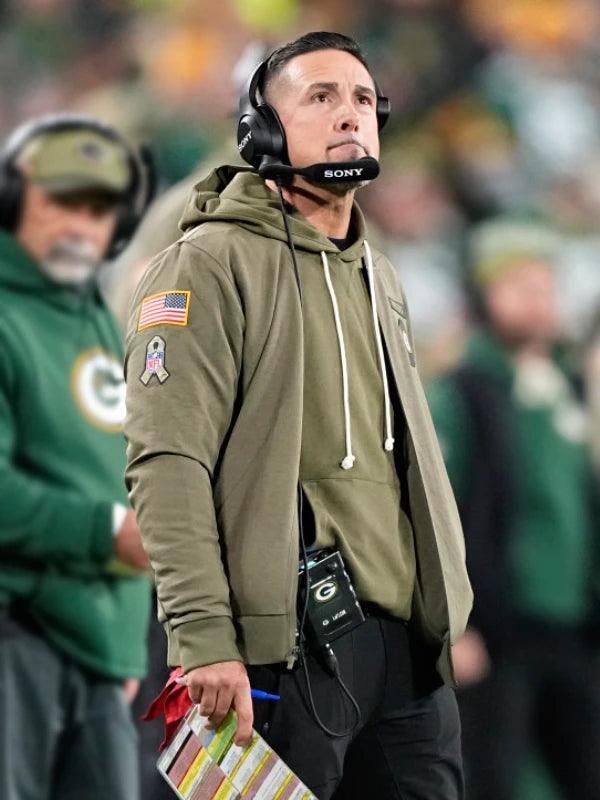 Matt LaFleur Packers Salute To Service Nike Bomber Jacket