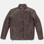Men s Brown Highlands Quilted Leather Jacket