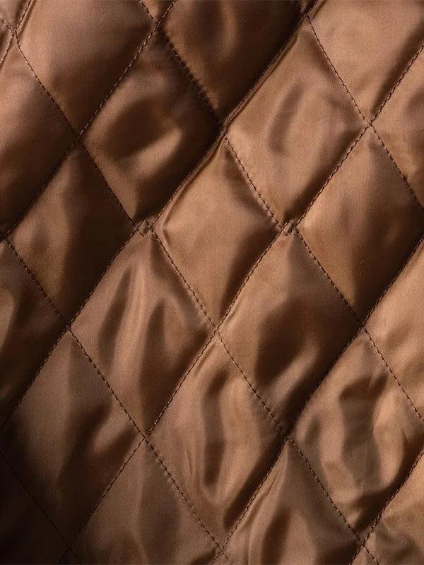 Men s Brown Leather Moto Jacket