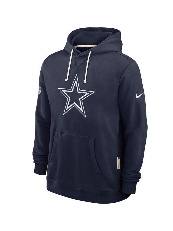 Men s Dallas Cowboys Nike Navy Sideline Standard Issue Initial Home Dri FIT Hoodie