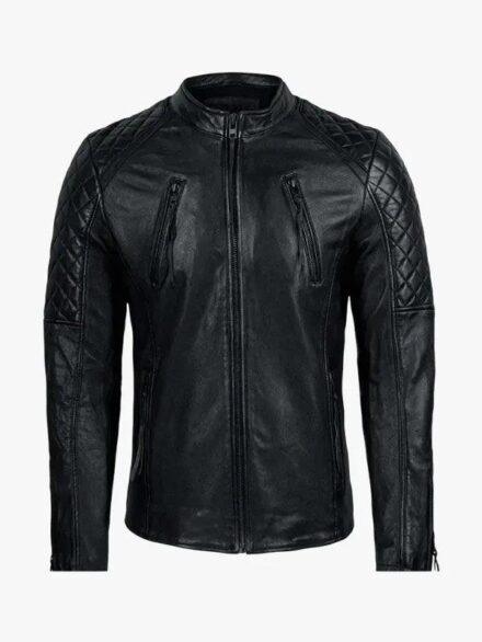 Men s Franky Black Leather Jacket