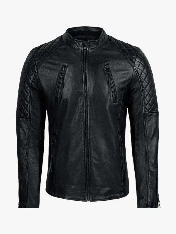 Men s Franky Black Leather Jacket