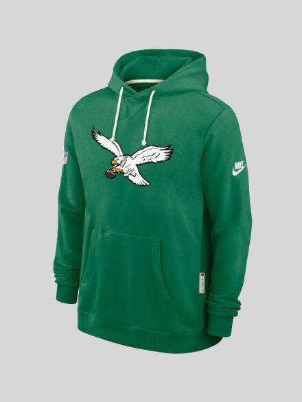 Men s Nike Kelly Green Philadelphia Eagles 2025 Sideline Standard Issue Alt Pack Dri FIT Hoodie