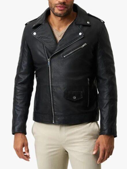 Men s Pietro leather jacket