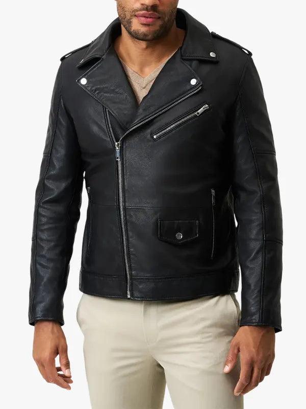 Men s Pietro leather jacket