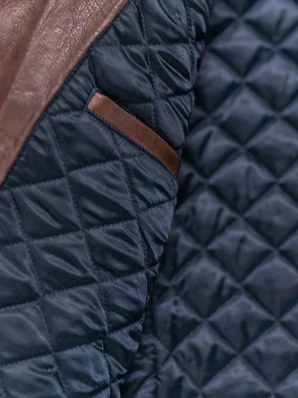Men s Quilted Leather Jacket