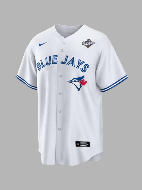 Men s Toronto Blue Jays Vladimir Guerrero Jr Nike White 2025 World Series Replica Jersey