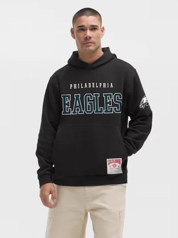 Men s lululemon Black Philadelphia Eagles Steady State Pullover Hoodie