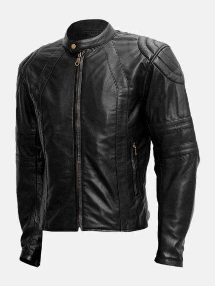 Mens Black Riding Soft Leather Jacket Front 595x793 1