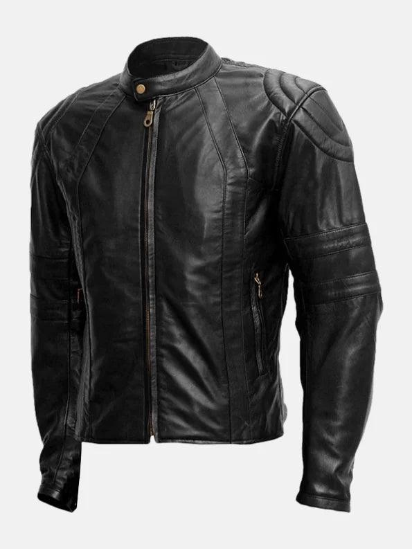 Mens Black Riding Soft Leather Jacket Front 595x793 1