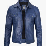 Mens Blue Trucker Jacket