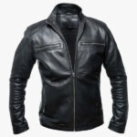 Mens Vito Genuine Black Leather Jacket