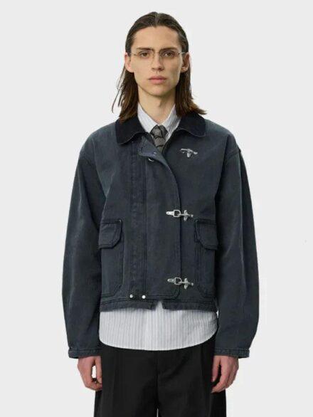 Mfpen Clasp Jacket Washed Black