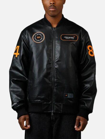 Mitchell Ness X McLaren X Culture Kings Bomber Jacket Black