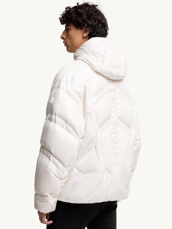 Moncler x A AP Rocky Hooded Puffer Jacket White