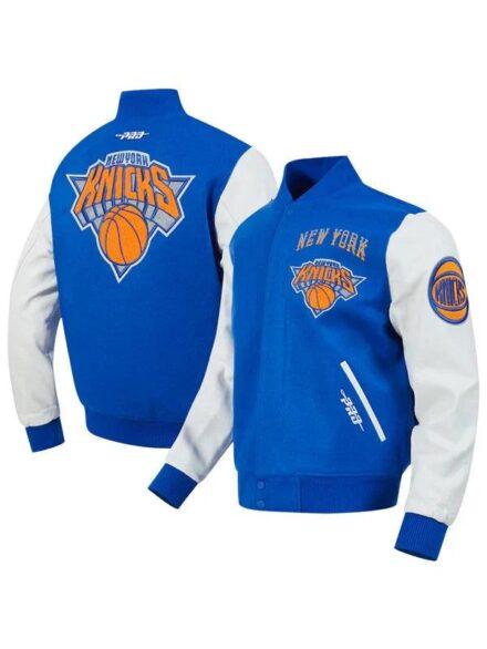 New York Knicks Pro Standard 2024 25 City Edition Varsity Jacket