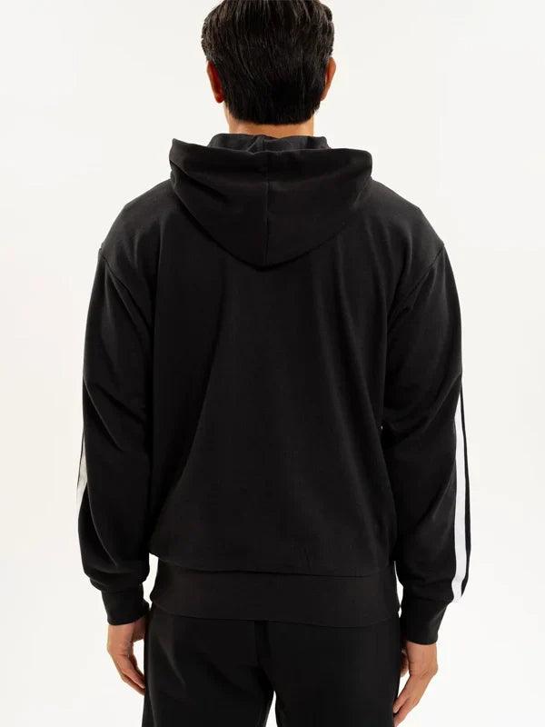 NewcastleUnitedadidasMen s3 StripeBlackFullZipHoodie