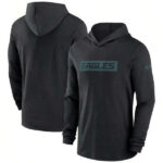 Nike Black Philadelphia Eagles Sideline Hoodie Performance Long Sleeve T Shirt