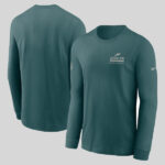 Nike Philadelphia Eagles Sideline Performance Long Sleeve T Shirt Green