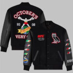 OVO x UFC Championship Varsity Jacket Black