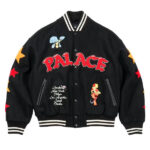 Palace x Cheech Wizard Mark Bode Varsity Jacket Black