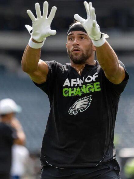 Philadelphia Eagles A Fan of Change T shirt Black
