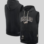Philadelphia Eagles Nike Black Sideline Sleeveless Hoodie